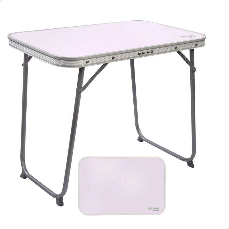 AKTIVE - Table Pliante Avec Poignée De Transport. Table De Camping 60x40x50 Cm 3 AKTIVE - Table Pliante Avec Poignée De Transport. Table De Camping 60x40x50 Cm