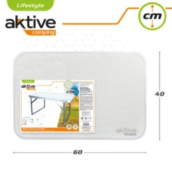 AKTIVE - Table Pliante . Table Basse Blanche En Aluminium - 40x60x40 Cm -Offres Camping Boutique aktive table pliante table basse blanche en aluminium 40x60x40 cm 4
