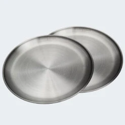 Assiette Plate De Camping | Diamètre Env. 23 Cm | Acier Inox | 2 Assiettes -Offres Camping Boutique assiette plate de camping diametre env 23 cm acier inox 2 assiettes 4