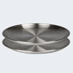 Assiette Plate De Camping | Diamètre Env. 23 Cm | Acier Inox | 2 Assiettes -Offres Camping Boutique assiette plate de camping diametre env 23 cm acier inox 2 assiettes 5