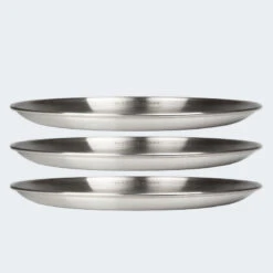 Assiette Plate De Camping | Diamètre Env. 23 Cm | Acier Inox | 3 Assiettes -Offres Camping Boutique assiette plate de camping diametre env 23 cm acier inox 3 assiettes 6