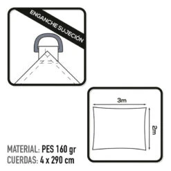 Auvent Rectangulaire En Polyester Aktive Garden Coloris Blanc -Offres Camping Boutique auvent rectangulaire en polyester aktive garden coloris blanc 2