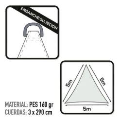 Auvent Triangulaire En Polyester Aktive Garden Coloris Blanc -Offres Camping Boutique auvent triangulaire en polyester aktive garden coloris blanc 2