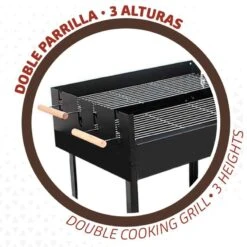 Barbecue Au Charbon De Bois Portable Aktive Double Grill -Offres Camping Boutique barbecue au charbon de bois portable aktive double grill 2