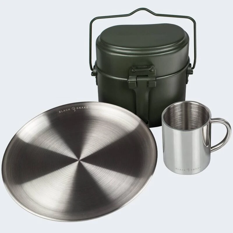 Batterie De Cuisine De Camping, Assiette Plate Et Tasse Isotherme Set 5 Batterie De Cuisine De Camping, Assiette Plate Et Tasse Isotherme Set – Image 3