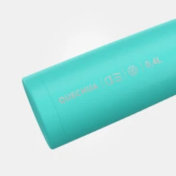Quechua Bouteille Isotherme Inox 0,4L Avec Gobelet Pour La Randonnée - Turquoise -Offres Camping Boutique bouteille isotherme inox 04l avec gobelet pour la randonnee turquoise 2