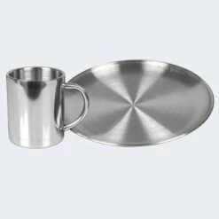Camping Assiette Plate Et Tasse Isotherme Set | Acier Inoxydable -Offres Camping Boutique camping assiette plate et tasse isotherme set acier inoxydable 2