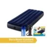 Intex Classic Downy - Lit Gonflable - 191x76x25cm - Compris Les Accessoires -Offres Camping Boutique classic downy lit gonflable 191x76x25cm compris les accessoires