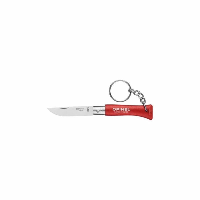 Couteau Porte Clé Opinel N°4 Inox-Rouge 3 Couteau Porte Clé Opinel N°4 Inox-Rouge