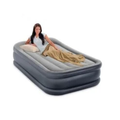 Intex Deluxe Pillow Rest Raised Twin - Lit Gonflable - 191x99x42cm - Avec Accessoires -Offres Camping Boutique deluxe pillow rest raised twin lit gonflable 191x99x42cm avec accessoires 2