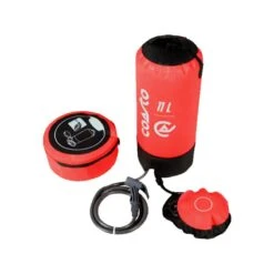 Douche Solaire à Pression Extérieure Portable - 11 L -PVC Et Latex - Rouge -Offres Camping Boutique douche solaire a pression exterieure portable 11 l pvc et latex rouge 1