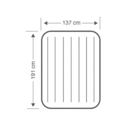 Intex Downy Full Airbed - Lit Gonflable - 191x137x25cm - Avec Accessoires -Offres Camping Boutique downy full airbed lit gonflable 191x137x25cm avec accessoires 3