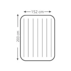 Intex Downy Queen Airbed - Lit Gonflable - 203x152x25cm - Avec Accessoires -Offres Camping Boutique downy queen airbed lit gonflable 203x152x25cm avec accessoires 3