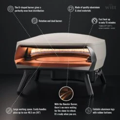 Four à Pizza WITT ETNA Modèle Rotante - Gris FR -Offres Camping Boutique four a pizza witt etna modele rotante gris fr 5