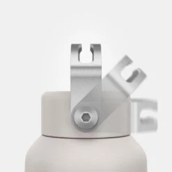 Quechua Gourde Inox 0,6L Avec Bouchon à Vis Pour La Randonnée - Blanc -Offres Camping Boutique gourde inox 06l avec bouchon a vis pour la randonnee blanc 4