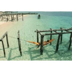 TICKET TO THE MOON Hamac TTTM Compact Jaune Foncé -Offres Camping Boutique hamac tttm compact jaune fonce 3