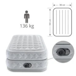 Intex Matelas Gonflable - 1-Person - 99 X 191 X 51 Cm - Gris -Offres Camping Boutique intex matelas gonflable 1 person 99 x 191 x 51 cm gris 3