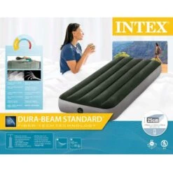 Matelas Gonflable - Intex Prestige Downy -1 Personne - 76x191x25 Cm (BxLxH) 11 Matelas Gonflable - Intex Prestige Downy -1 Personne - 76x191x25 Cm (BxLxH) -Offres Camping Boutique matelas gonflable intex prestige downy 1 personne 76x191x25 cm bxlxh 4