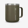 Quechua Mug MH500 Isotherme (double Paroi Inox) Camp Du Randonneur 0,38L Kaki -Offres Camping Boutique mug mh500 isotherme double paroi inox camp du randonneur 038l kaki