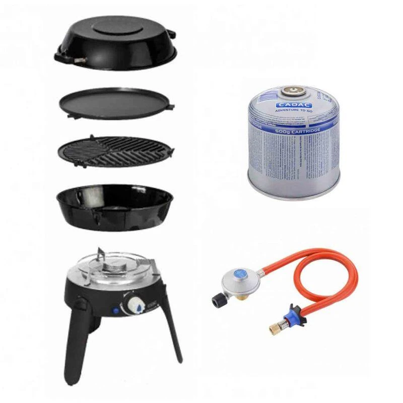PACK CADAC Barbecue Gaz Safari Chef 30 + Détendeur + Cartouche De Gaz 3 PACK CADAC Barbecue Gaz Safari Chef 30 + Détendeur + Cartouche De Gaz