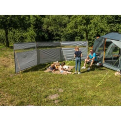 Paravent De Camping Bora - Brise-Vue - 6,0 X 1,4 M - Résistant Au Vent - Gris -Offres Camping Boutique paravent de camping bora brise vue 60 x 14 m resistant au vent gris 2