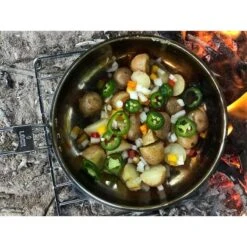 Pathfinder Poêle à Frire Pliable En Acier Inoxydable Avec Couvercle -Offres Camping Boutique pathfinder poele a frire pliable en acier inoxydable avec couvercle 2