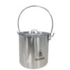 Pathfinder Pot En Acier Inoxydable Avec Couvercle (1,9 L) -Offres Camping Boutique pathfinder pot en acier inoxydable avec couvercle 19 l