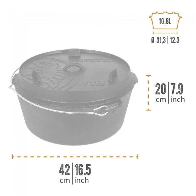 Petromax Dutch Oven FT12-12QT - Sans Pieds 5 Petromax Dutch Oven FT12-12QT - Sans Pieds – Image 3