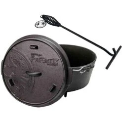 Petromax Dutch Oven FT6-6QT (avec Pieds) Et Levier De Couvercle -Offres Camping Boutique petromax dutch oven ft6 6qt avec pieds et levier de couvercle 5
