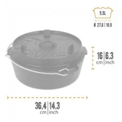 Petromax Dutch Oven FT6-6QT - Sans Pieds 9 Petromax Dutch Oven FT6-6QT - Sans Pieds -Offres Camping Boutique petromax dutch oven ft6 6qt sans pieds 2