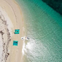 TICKET TO THE MOON Picnic Blanket Emerald / Green -Offres Camping Boutique picnic blanket emerald green 2