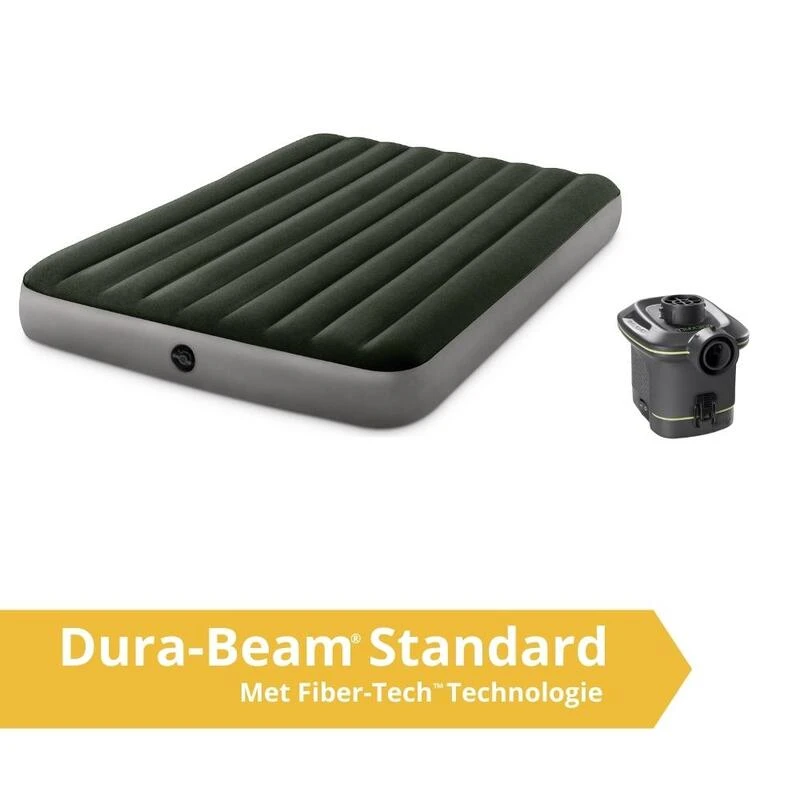Intex Prestige Downy Jr. Twin Airbed - Lit Gonflable - 191x152x25cm - Avec Accessoires 4 Intex Prestige Downy Jr. Twin Airbed - Lit Gonflable - 191x152x25cm - Avec Accessoires – Image 2