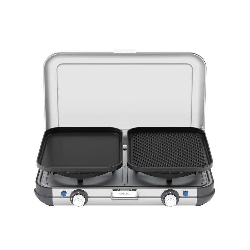 Campingaz Réchaud De Camping à Gaz 2 Feux Camp & Grill - Plancha, Grill Et Wok 6 Campingaz Réchaud De Camping à Gaz 2 Feux Camp & Grill - Plancha, Grill Et Wok – Image 4