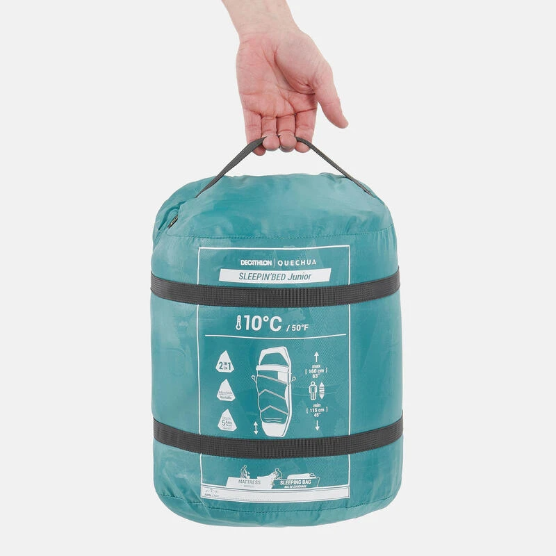 Quechua SAC DE COUCHAGE ENFANT 2 EN 1 - SLEEPIN BED JUNIOR 10°C BLEU 4 Quechua SAC DE COUCHAGE ENFANT 2 EN 1 - SLEEPIN BED JUNIOR 10°C BLEU – Image 2