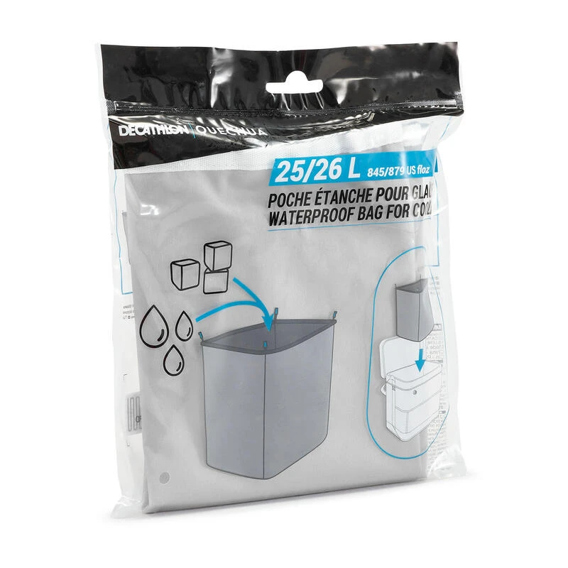 Quechua SAC ÉTANCHE POUR GLACIÈRE COMPACT FRESH 25 LITRES 3 Quechua SAC ÉTANCHE POUR GLACIÈRE COMPACT FRESH 25 LITRES
