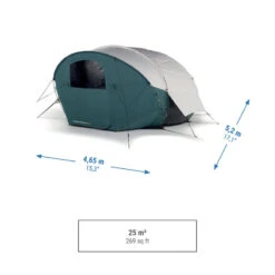 Quechua Tente Bulle De Camping - AirSeconds Skyview Polycoton - 2 Personnes - 1 Chambre -Offres Camping Boutique tente bulle de camping airseconds skyview polycoton 2 personnes 1 chambre 3