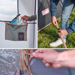 Tente Coleman 8 Personnes Octagon Gris -Offres Camping Boutique tente coleman 8 personnes octagon gris 5