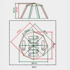 Tente Coleman 8 Personnes Octagon Gris -Offres Camping Boutique tente coleman 8 personnes octagon gris 6
