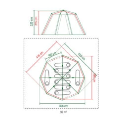 Tente Coleman Octagon 8 (Verte) 13 Tente Coleman Octagon 8 (Verte) -Offres Camping Boutique tente coleman octagon 8 verte 5