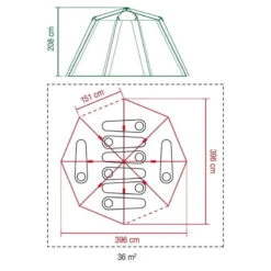 Tente Coleman Octagon Blackout 8 -Offres Camping Boutique tente coleman octagon blackout 8 5