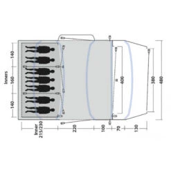 Tente Gonflable Outwell Jacksondale 7PA -Offres Camping Boutique tente gonflable outwell jacksondale 7pa 2