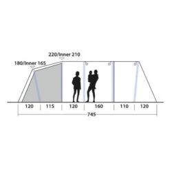 Tente Gonflable Outwell Knightdale 8PA -Offres Camping Boutique tente gonflable outwell knightdale 8pa 3