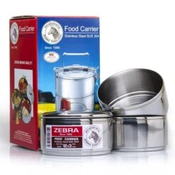 Zebra Porte-nourriture En Acier Inoxydable 12cm X 3 Couches -Offres Camping Boutique zebra porte nourriture en acier inoxydable 12cm x 3 couches 2